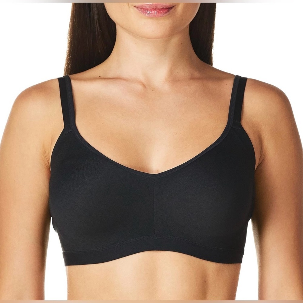 Warner's Women's Black Easy Does It®  Seamless Stretch Wireless Bra XL